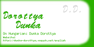dorottya dunka business card
